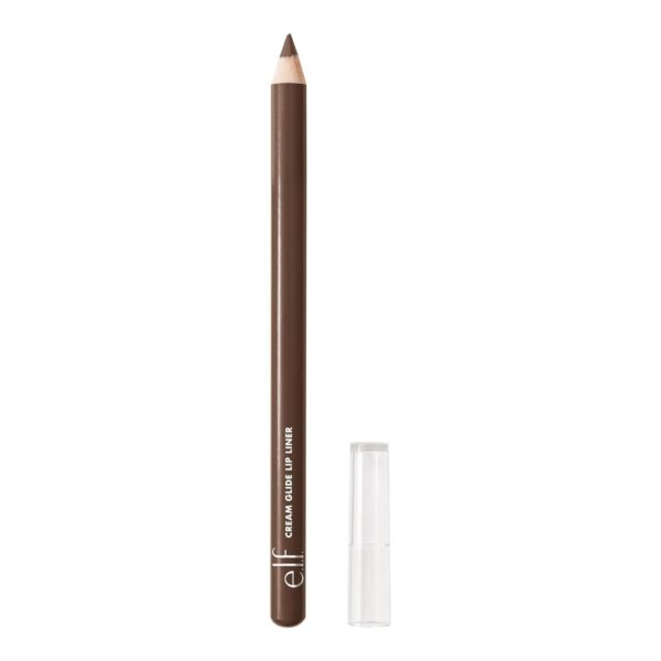 e.l.f. Cream Glide Lip Liner, Highly-Pigmented Pencil For Shaping & Sculpting Lips, Semi-Matte Finish, Vegan & Cruelty-Free, Truth or Bare