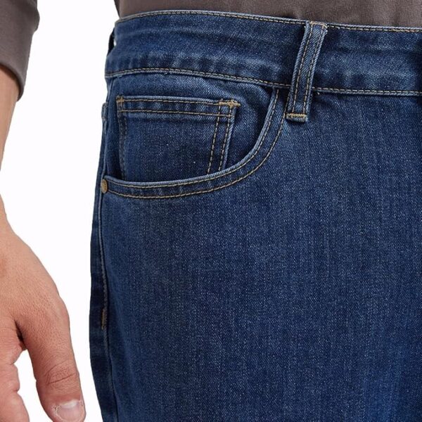 Men's Cowboy Jeans Regular Straight Leg for Men 5-Pocket Free to Stretch Jean - Image 2