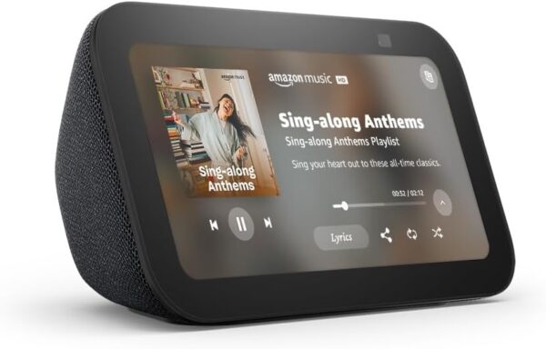 Amazon Echo Show 5 (newest model), Smart display with 2x the bass and clearer sound, Charcoal - Image 3