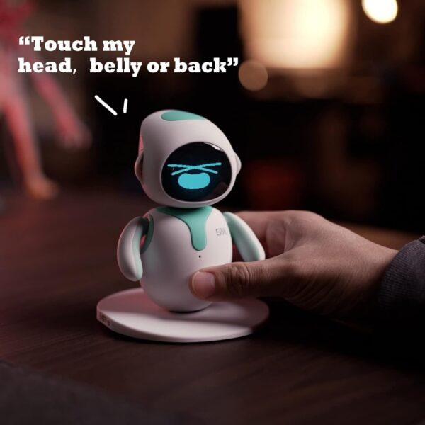 Eilik - Cute Robot Pets Toys with Abundant Emotions, Animations & Mini-Games, Your Perfect Desk Touch Interactive Companion, Holidays & Birthdays Gifts for Girls & Boys. - Image 5